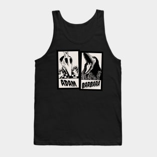 Halloween Ghosts Inspired 80's Monster Couple Tank Top